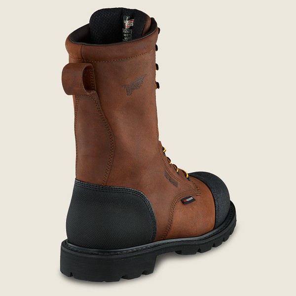 Botas de Seguridad Red Wing Hombre Marrom/Negros - Truwelt - 10-Inch Waterproof Toe Metguard - 971-D